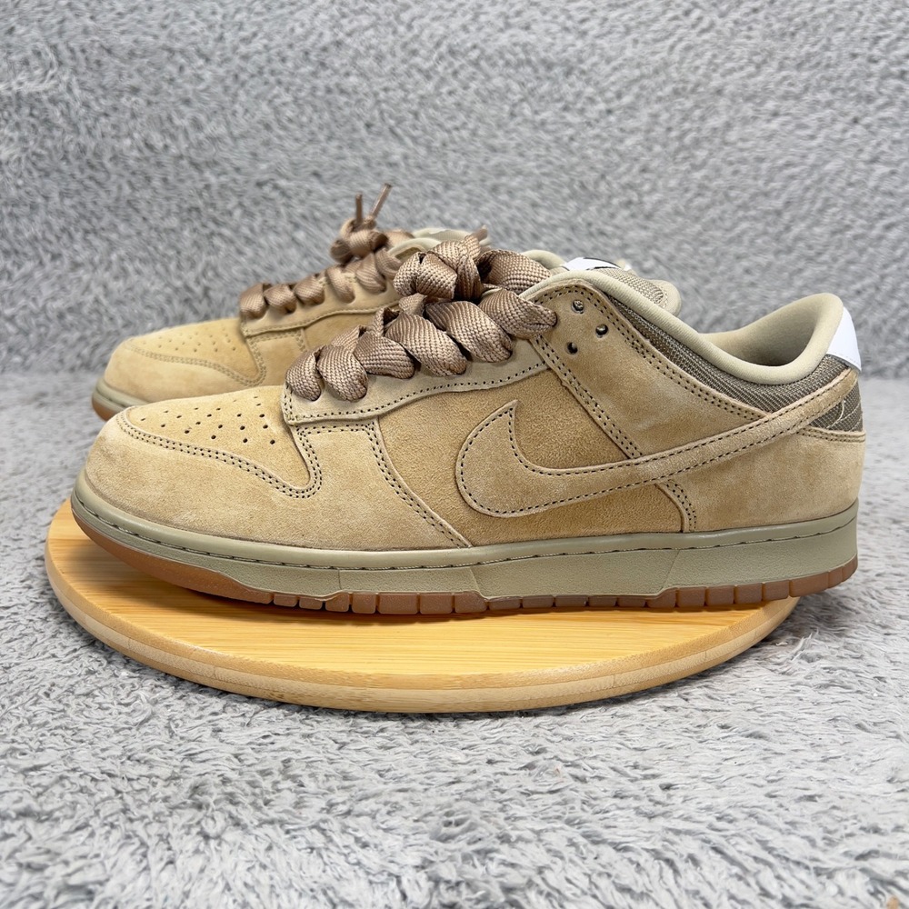Nike SB Dunk Low Pro Sesame Gum Light Brown Suede HJ0367-200 Mens 11